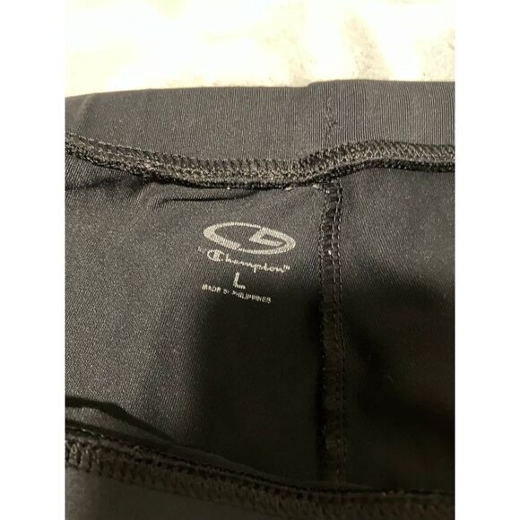 Champion Ruched Black Capri Drawstring Leggings - Picture 4 of 8